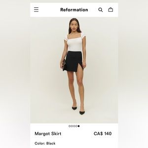Reformation skirt size 2